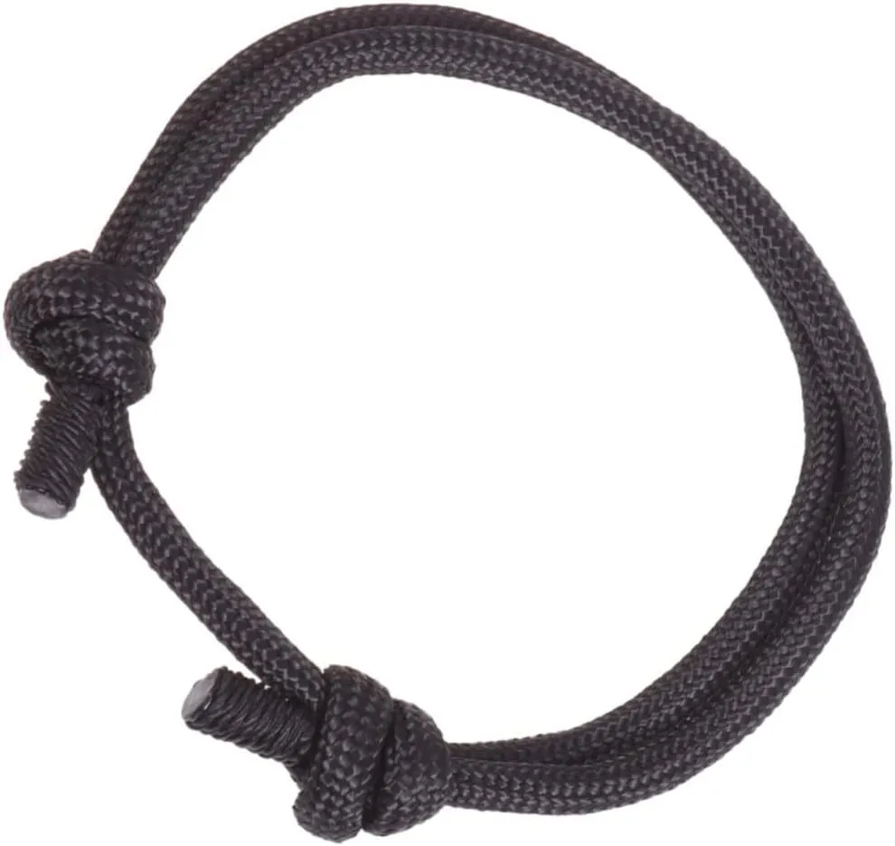 FRCOLOR Adjustable Handmade Woven Bracelet for Women Fashionable Black Braided Hand Chain Jewelry for Birthdays
