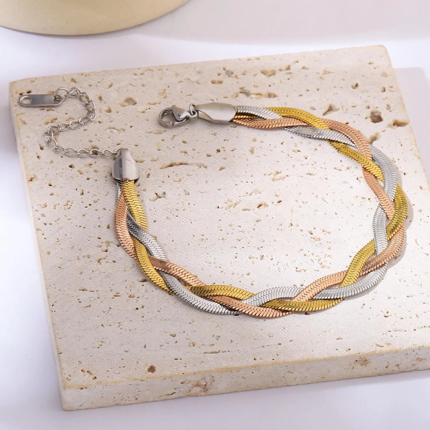 Gold Bracelets for Women-Gold Strands Bracelets Romantiic Birthday Valentine's Day Mothers' Day Gifts