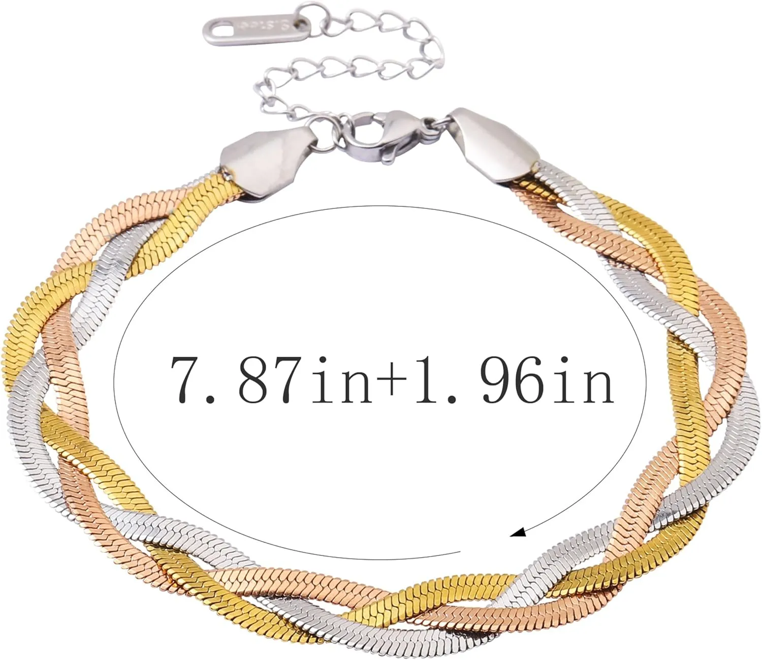 Gold Bracelets for Women-Gold Strands Bracelets Romantiic Birthday Valentine's Day Mothers' Day Gifts