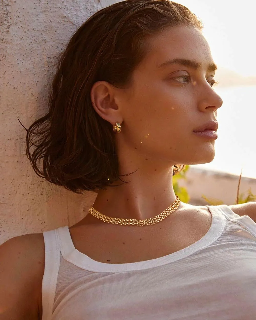Gold NecklaceS for Women: 14K Gold Plated Chain NecklaceS for Women Trendy Cuban Link Paperclip Chain Toggle Clasp Pearl Pendant Necklace Non Tarnish Lobster Clasp Necklace