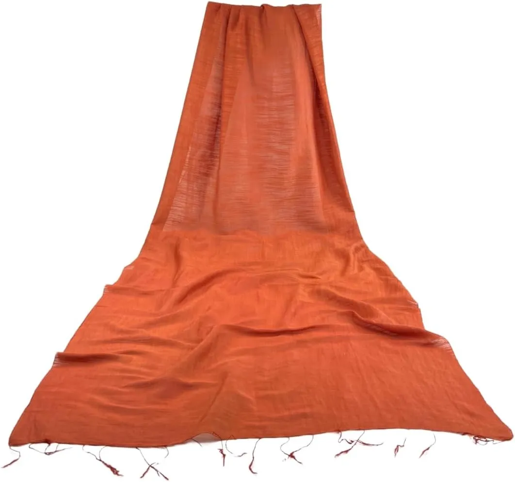 Humble Hilo Silk Blend Scarf Solid Colors Long Silk Neck Scarf for Women Large Pashmina Wrap