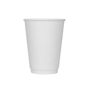 Karat 12oz Insulated Paper Hot Cups (90mm), White - 500 pcs