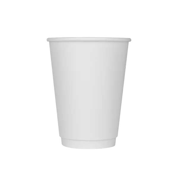 Karat 12oz Insulated Paper Hot Cups (90mm), White - 500 pcs