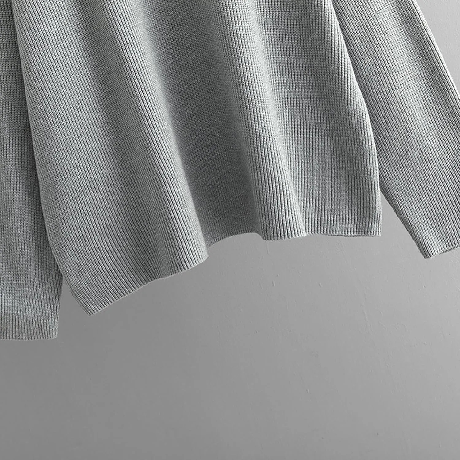 Knit Fall Sweaters for Women 2024 Plain Long Sleeve Tops Casual Loose Oversized Sweatshirt Crew Neck Pullover Shirt