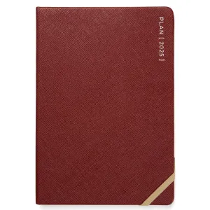 Letts 2025 Agenda - Weekly, Serene A5, Burgundy
