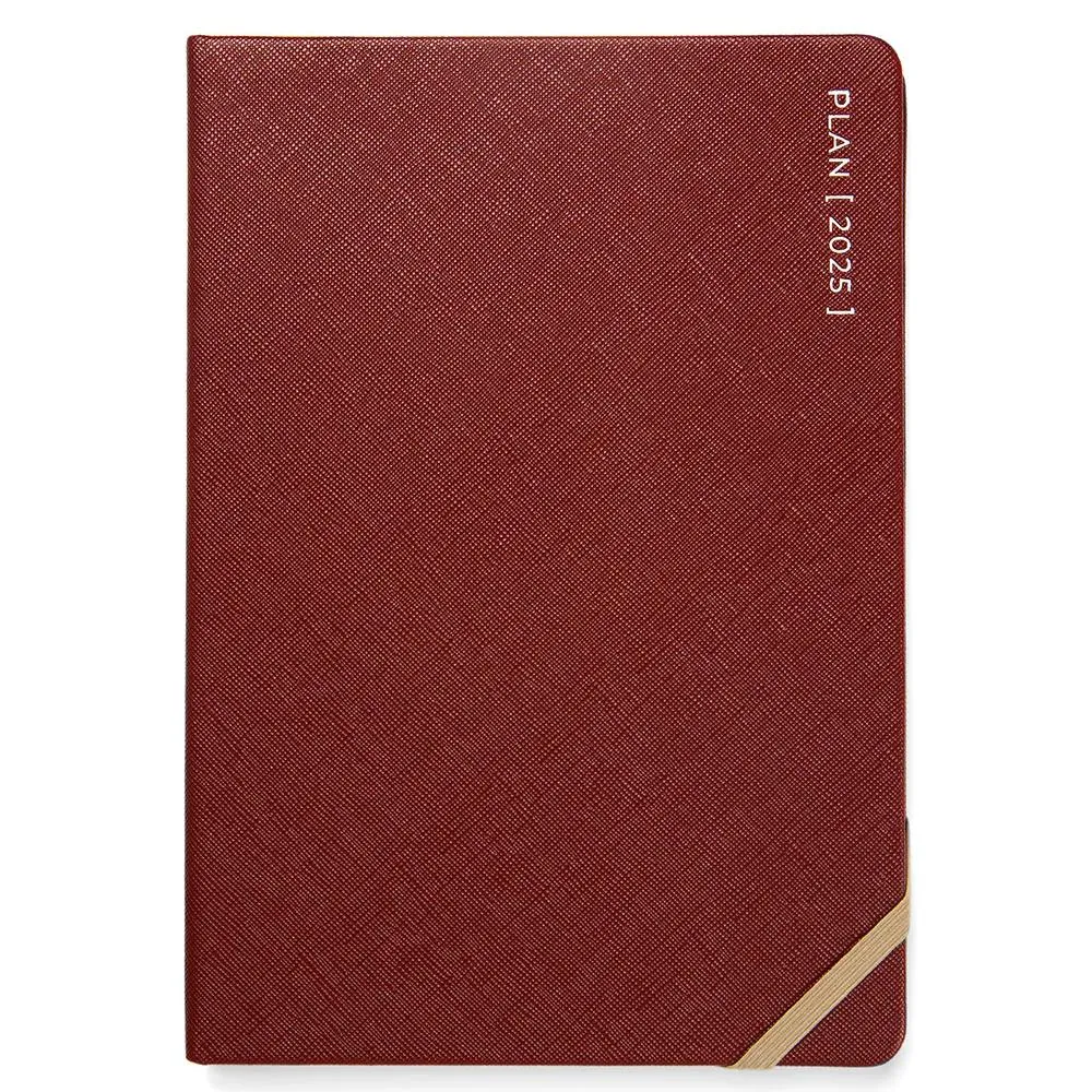 Letts 2025 Agenda - Weekly, Serene A5, Burgundy
