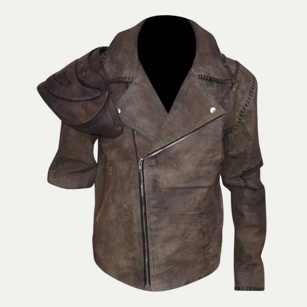 Mad Max Fury Road 4 Leather Jacket And Rugged MFP Mad Max Leather Pant Complete Suit