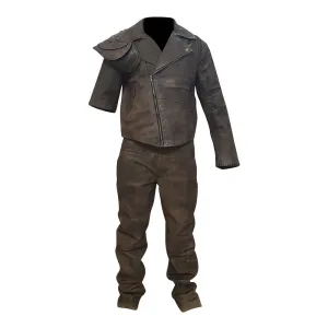 Mad Max Fury Road 4 Leather Jacket And Rugged MFP Mad Max Leather Pant Complete Suit