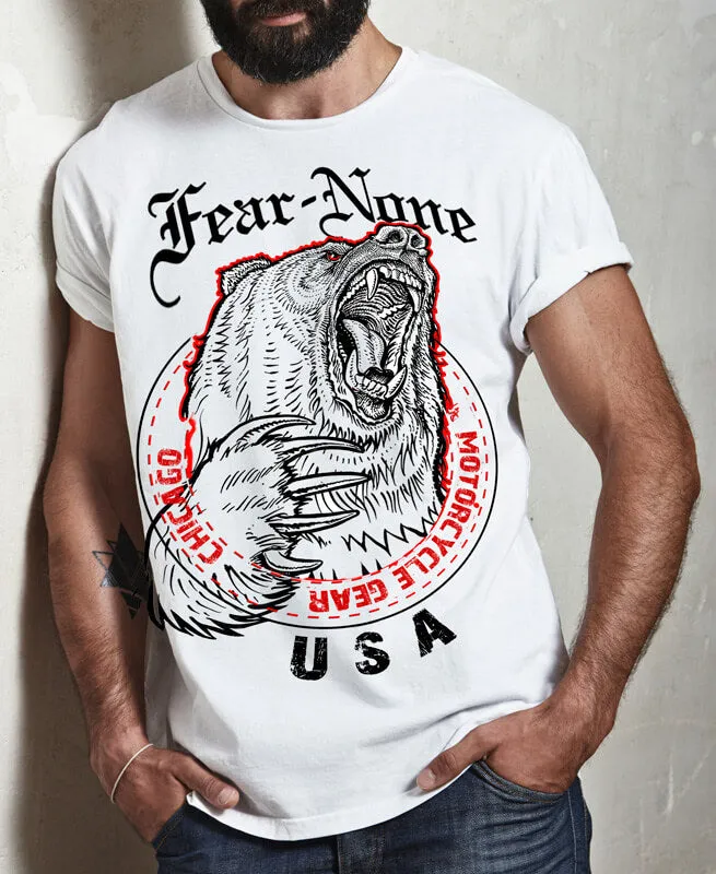 Men's BIG King Bear Rider (White)