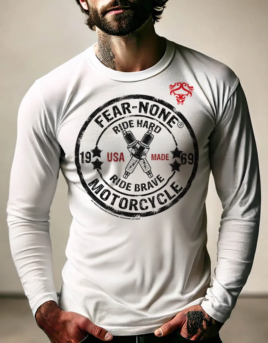 Men's Vintage Spark Plugs Long Sleeve