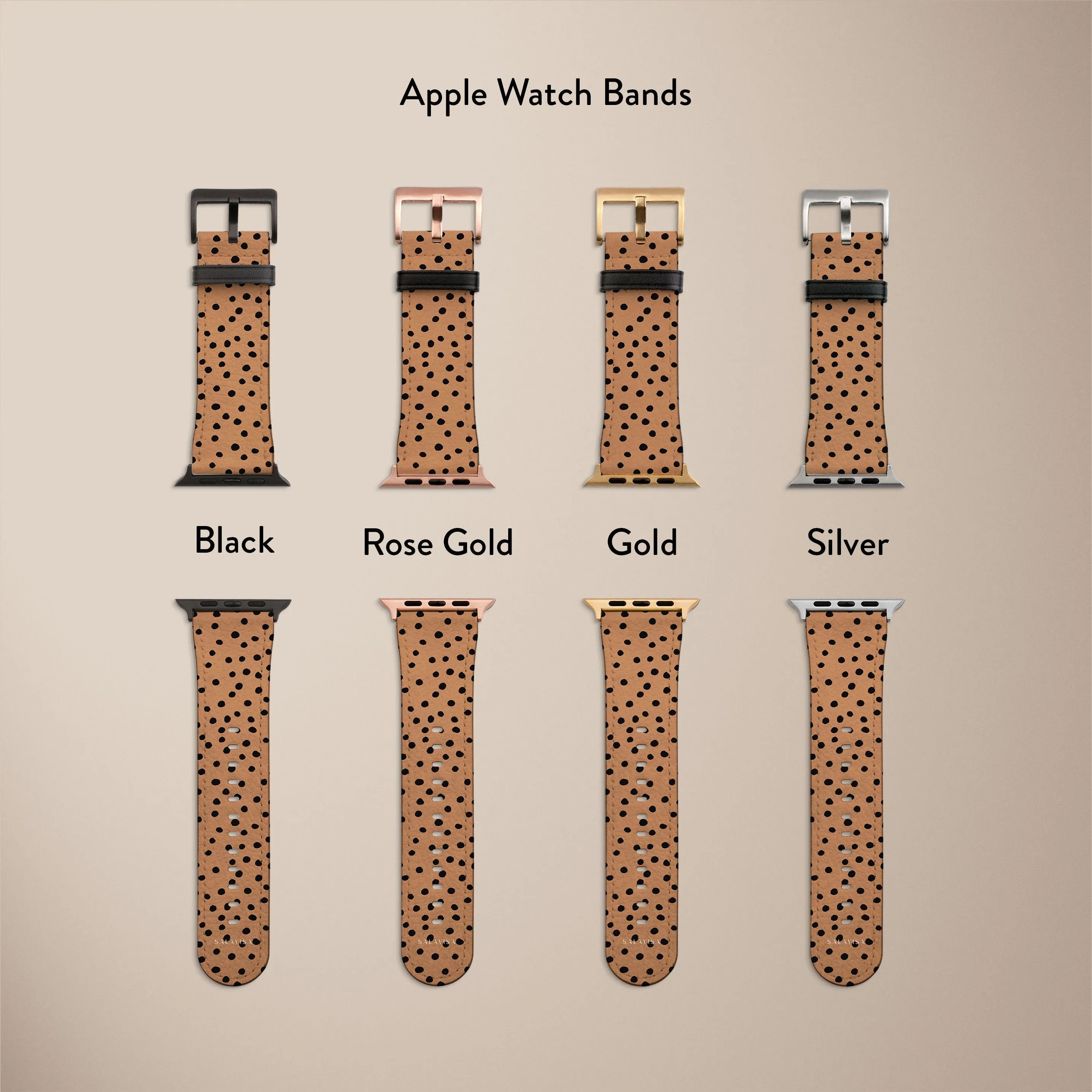 Orange Polka Dots Watch Strap