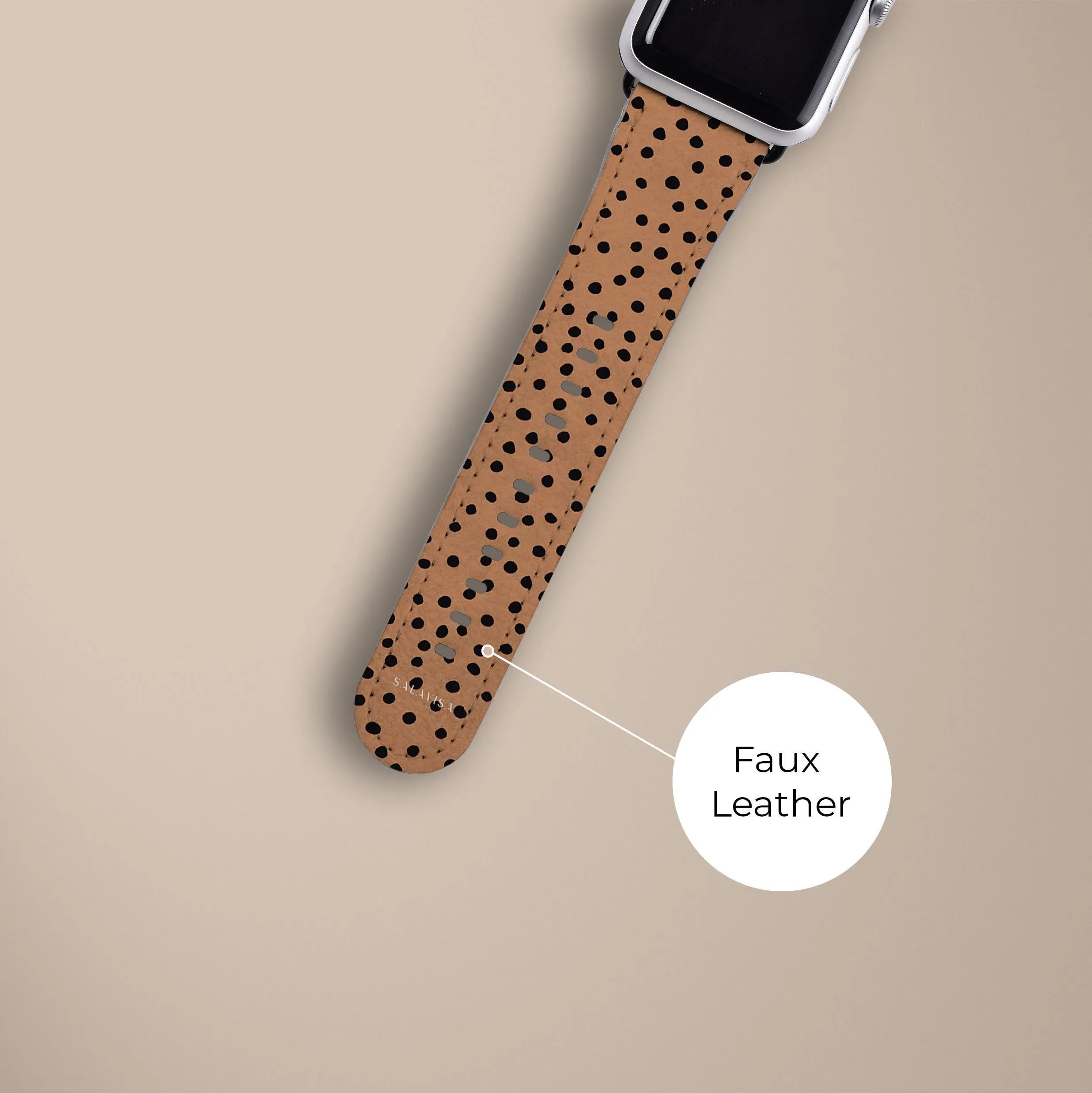 Orange Polka Dots Watch Strap