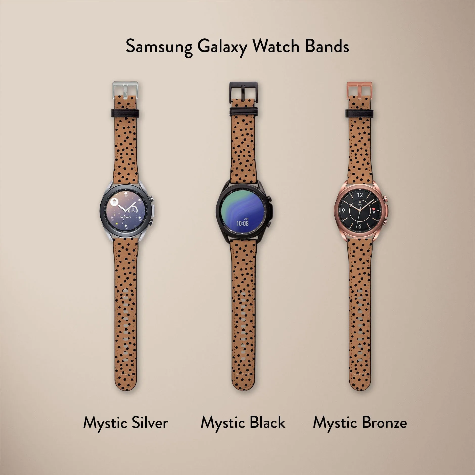 Orange Polka Dots Watch Strap