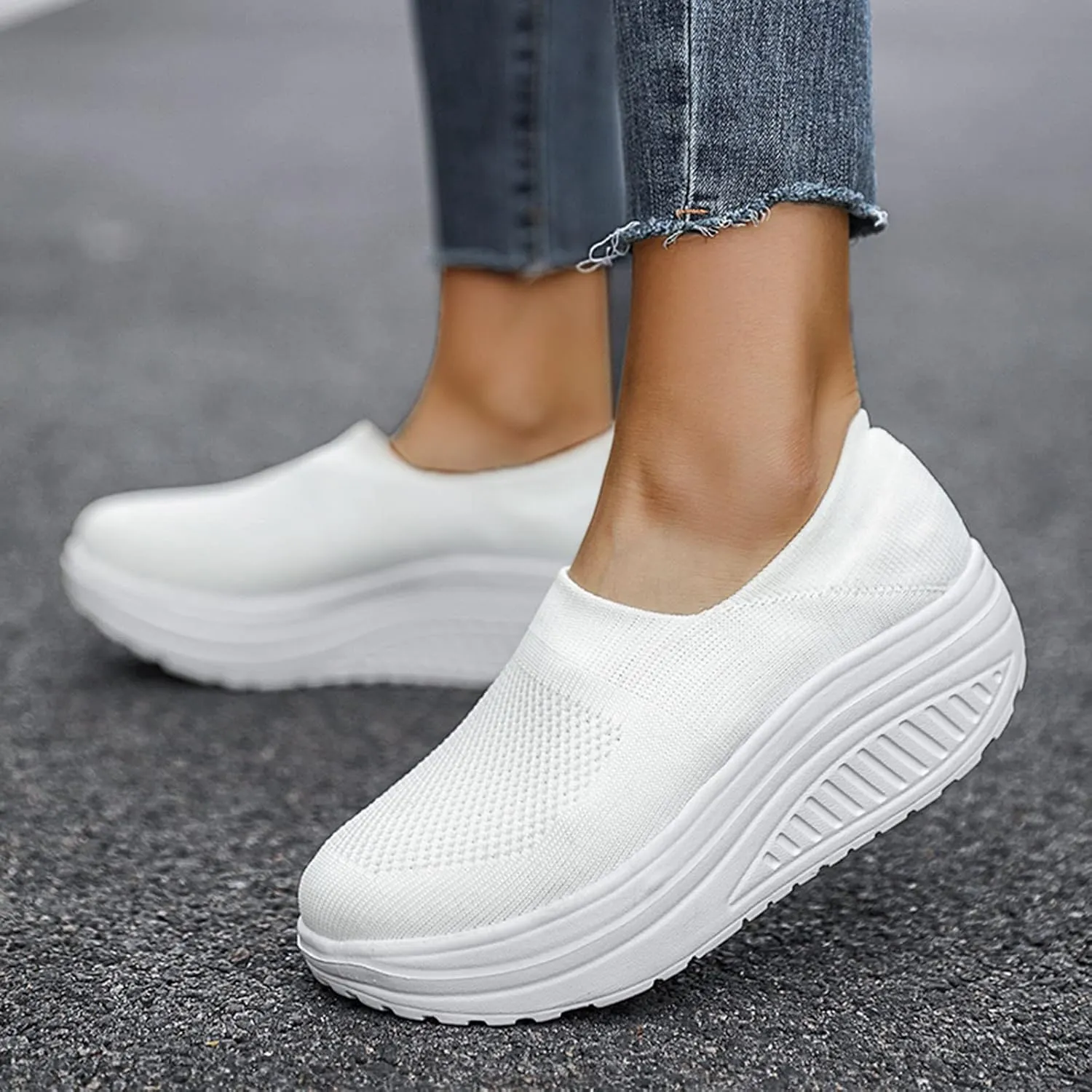 Orthopedic Plantar Fasciitis Shoes Women Black Flats Fashion Sneakers for Women 2023 Trendy Fall Slip On Business Casual Shoes for Women Women's Sneakers Wide Fit Tennis Shoes for Women Size 8 Wide