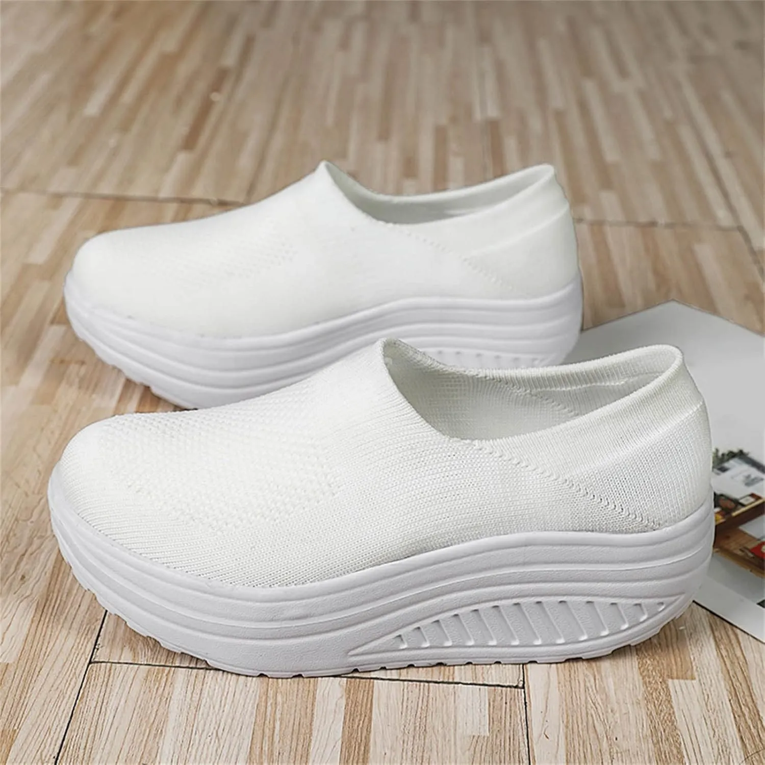 Orthopedic Plantar Fasciitis Shoes Women Black Flats Fashion Sneakers for Women 2023 Trendy Fall Slip On Business Casual Shoes for Women Women's Sneakers Wide Fit Tennis Shoes for Women Size 8 Wide