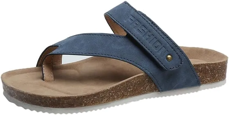 Orthopedic Platform Wedge Sandals for Women, Dressy Summer Comfortable Flat Open Toe Buckle Ankle Strap Espadrilles Sandals Causal Beach Outdoor Shoes 2025 Vcation Blue,Size6.5
