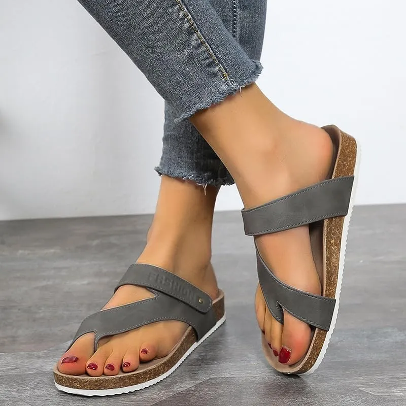 Orthopedic Platform Wedge Sandals for Women, Dressy Summer Comfortable Flat Open Toe Buckle Ankle Strap Espadrilles Sandals Causal Beach Outdoor Shoes 2025 Vcation Brown,Size7.5