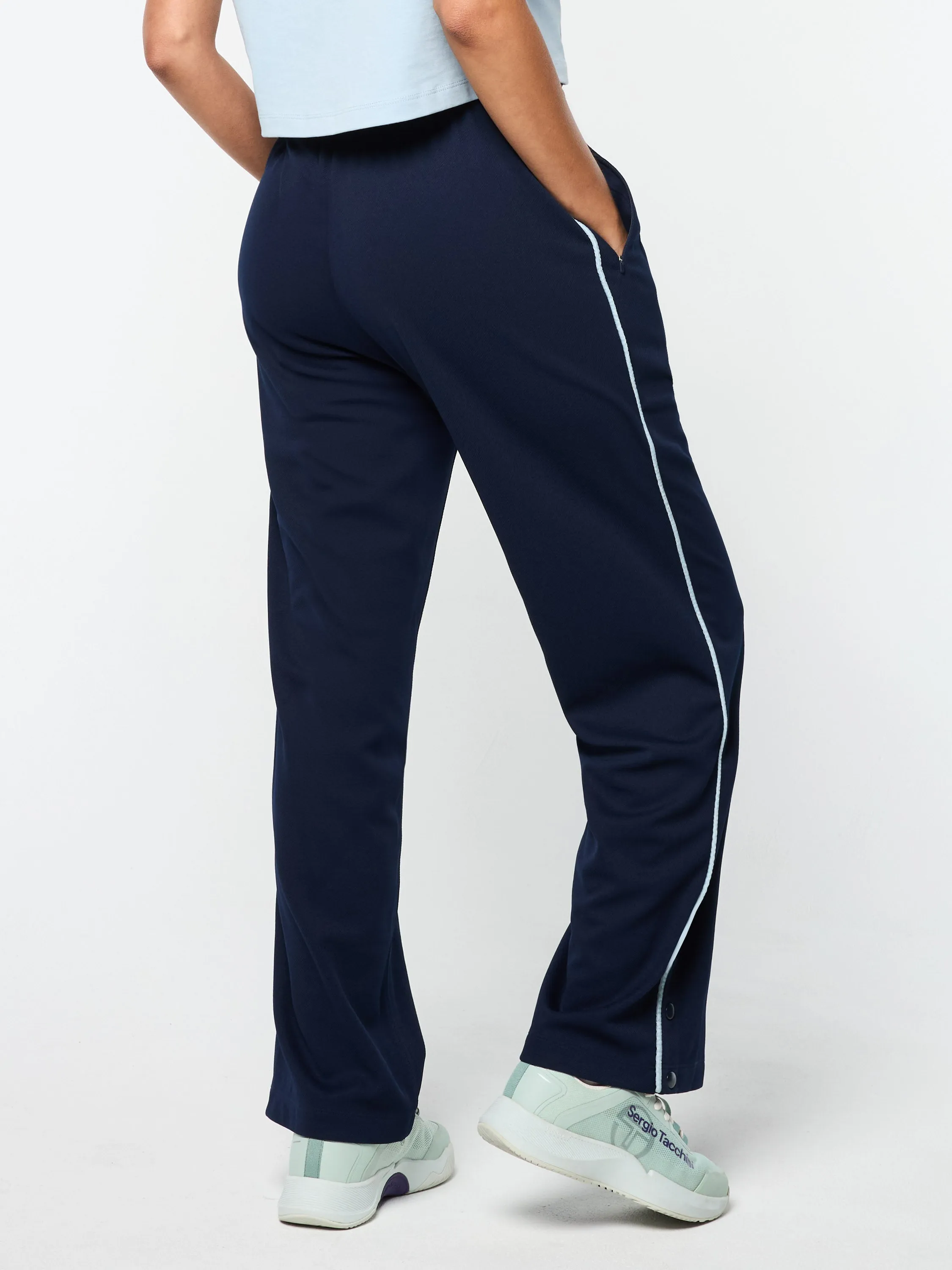 Premium Maritime Blue Pavia Twill Track Pant for Sports and Leisure