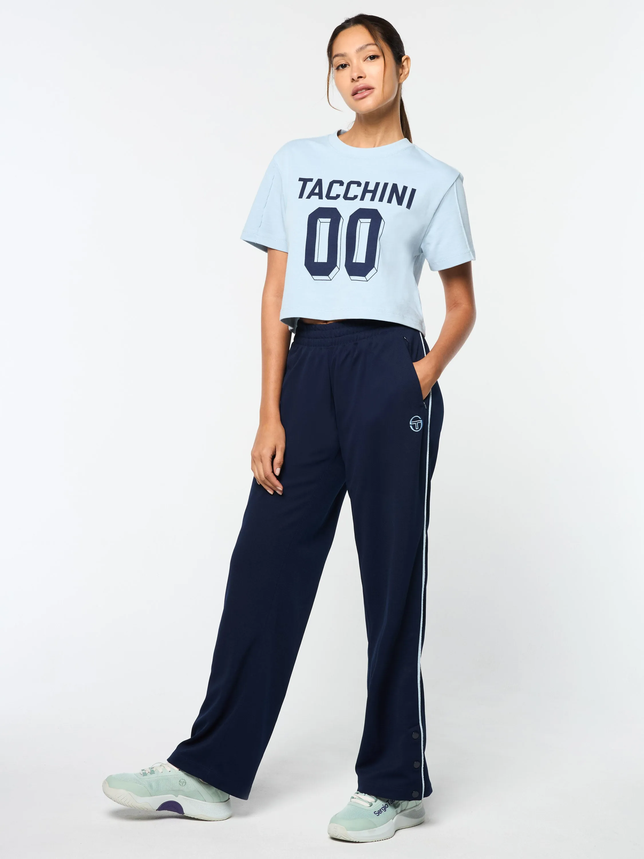 Premium Maritime Blue Pavia Twill Track Pant for Sports and Leisure