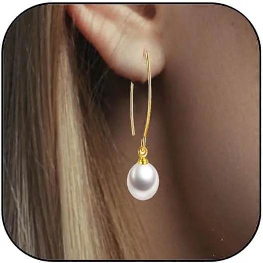 Pearl Earrings for Women Gold Pearl Dangle Earrings Vintage Pearl Drop Earrings Statement Pearl Wedding Bridal Earrings Dainty Pearl Earrings for Women Jewelry