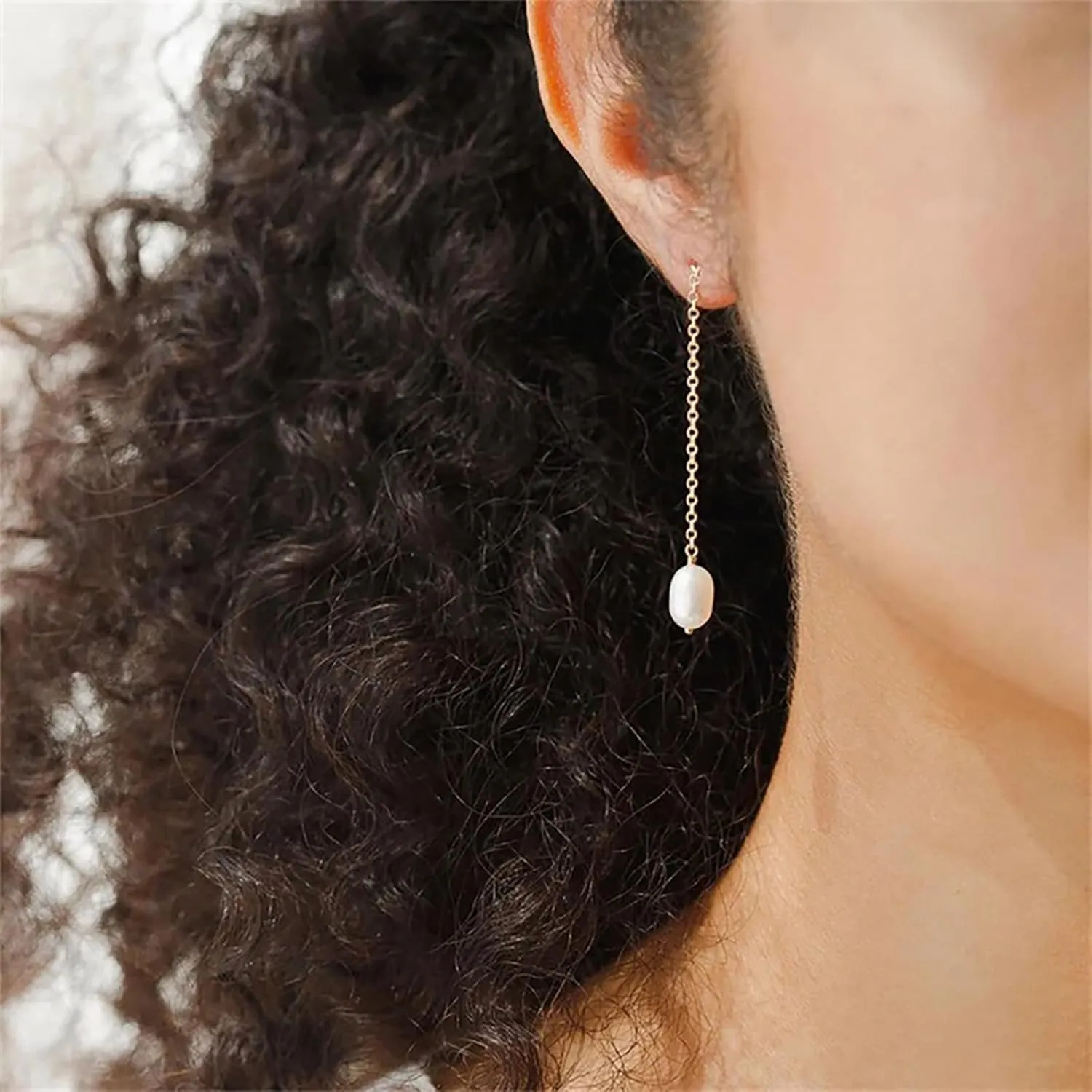 Pearl Earrings for Women Pearl Drop Earrings Pearl Stud Earrings Pearl Clip on Earrings Prom Party Wedding Earrings for Brides Jewelry Gifts