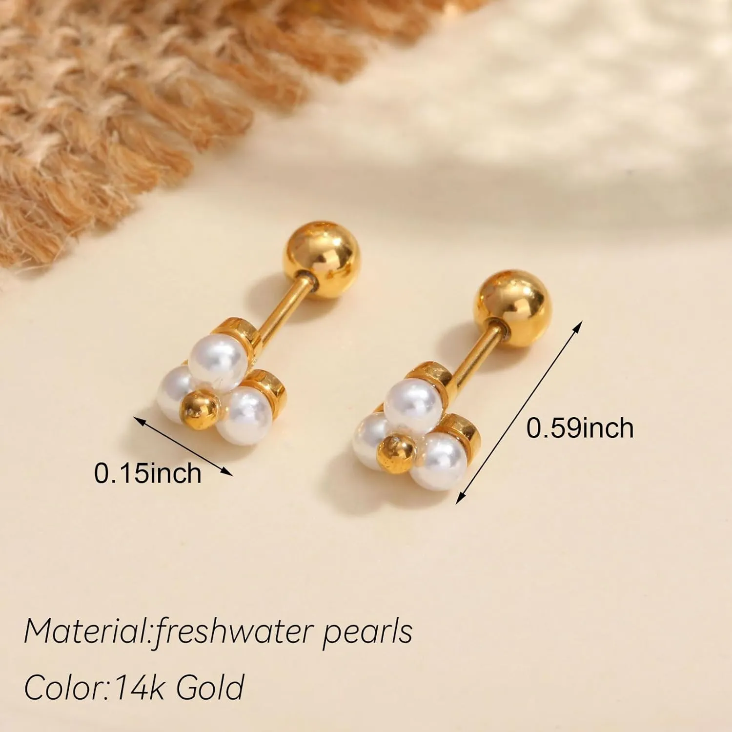 Pearl Earrings for Women Pearl Drop Earrings Pearl Stud Earrings Pearl Clip on Earrings Prom Party Wedding Earrings for Brides Jewelry Gifts