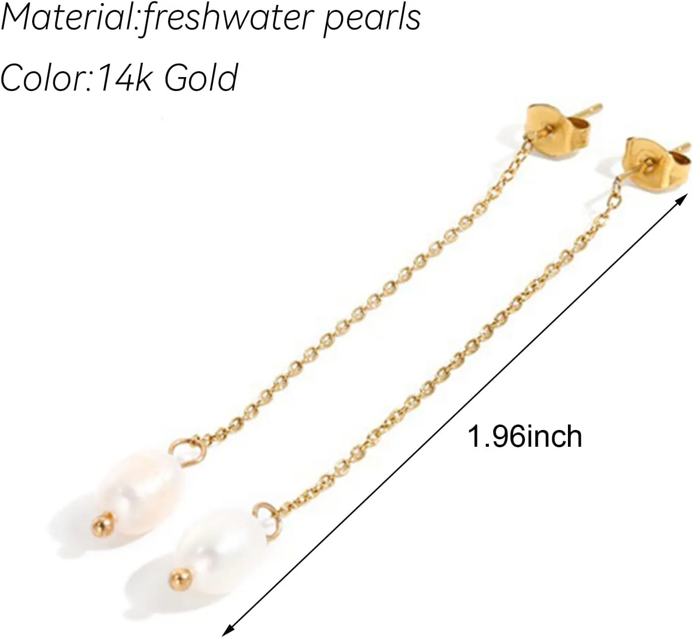 Pearl Earrings for Women Pearl Drop Earrings Pearl Stud Earrings Pearl Clip on Earrings Prom Party Wedding Earrings for Brides Jewelry Gifts