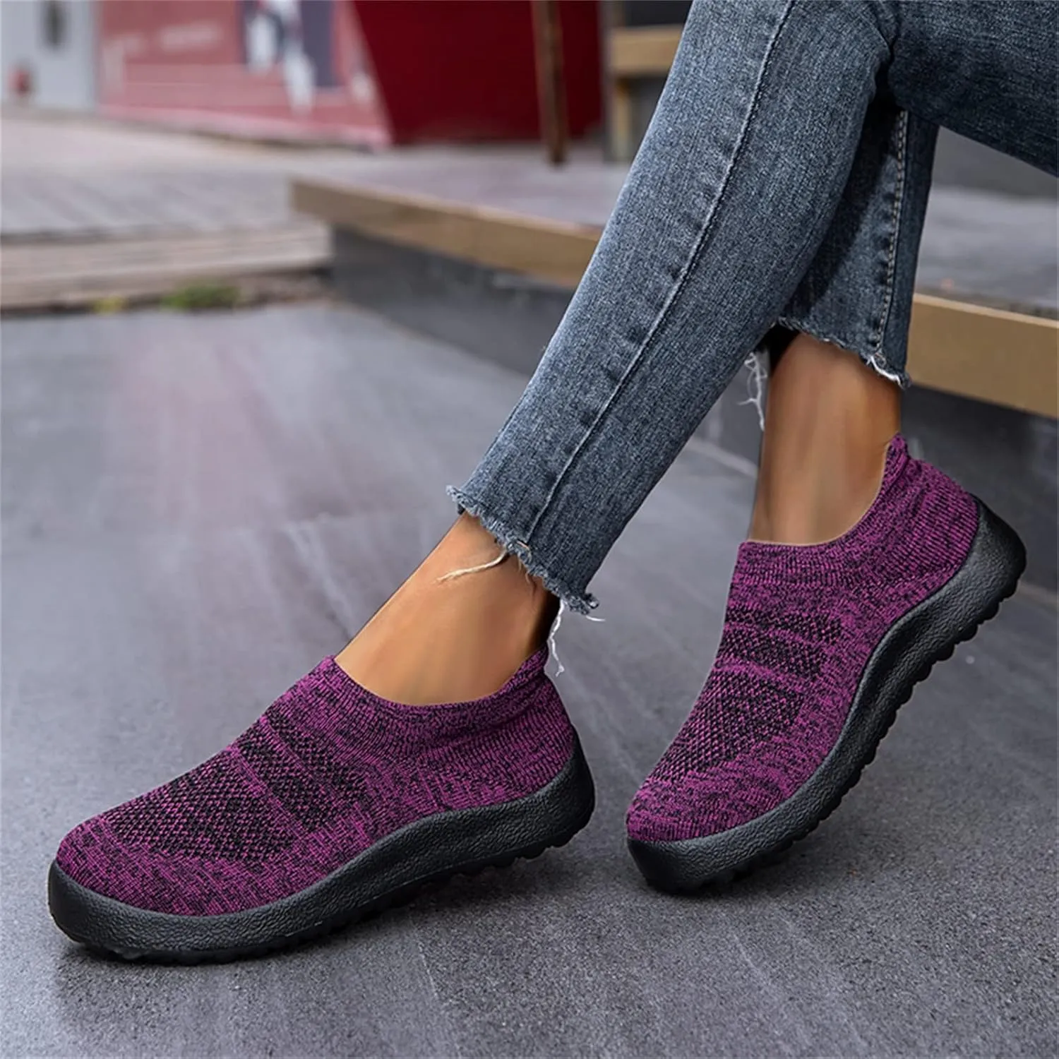 Platform Sneakers for Women 2023 Non Slip Work Shoes for Women Nurse Gym Shoes Women Slip Ons Wide Toe Box Shoes Women Sneakers Zapato Ortopedico para Mujer Pie Derecho