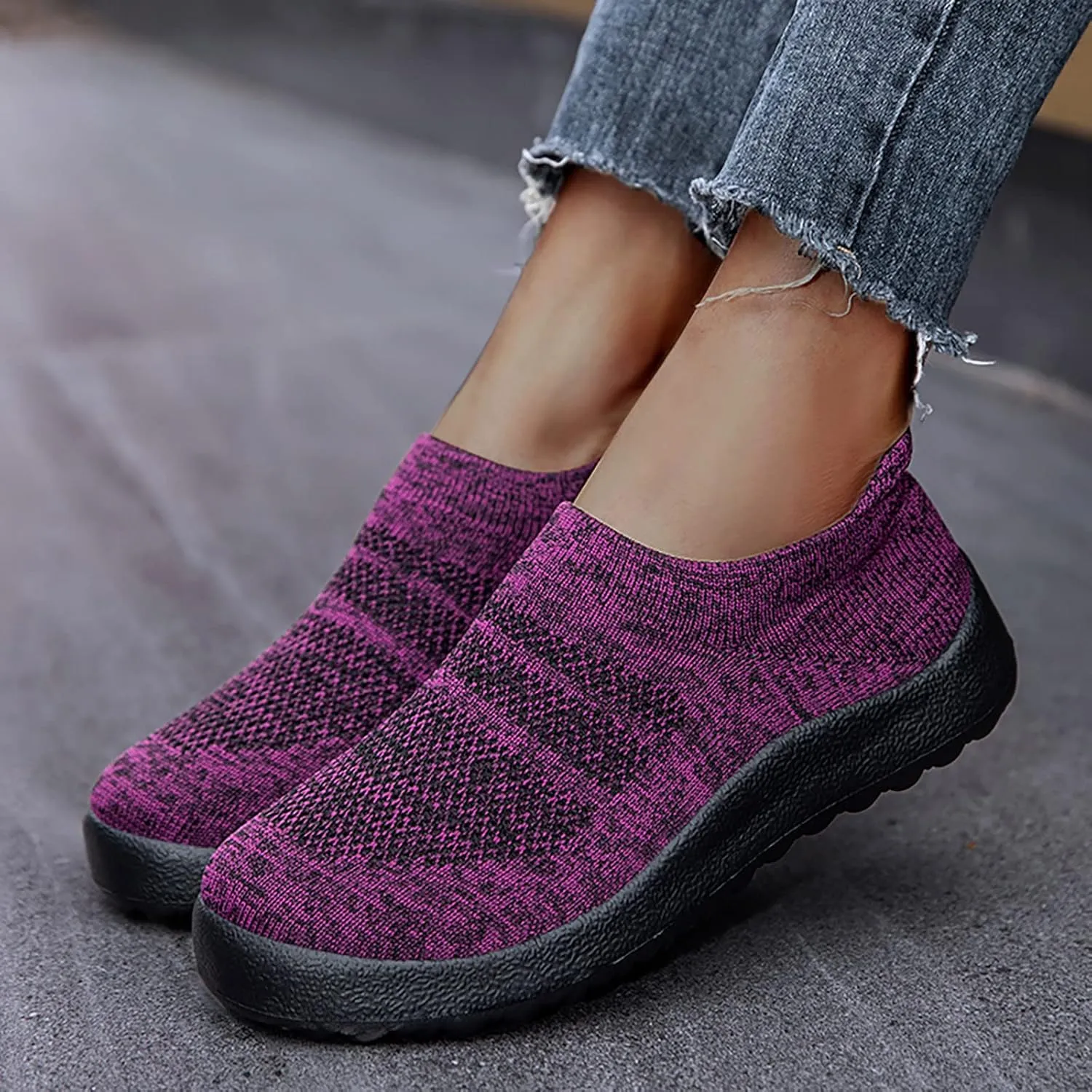 Platform Sneakers for Women 2023 Non Slip Work Shoes for Women Nurse Gym Shoes Women Slip Ons Wide Toe Box Shoes Women Sneakers Zapato Ortopedico para Mujer Pie Derecho