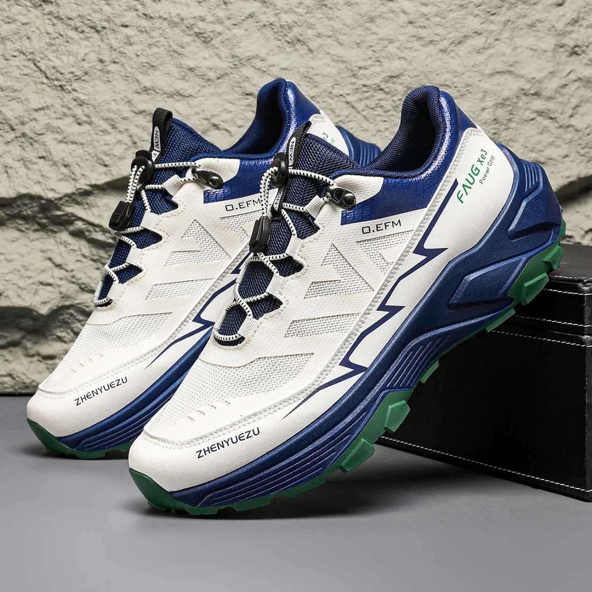 Plus Size Outdoor Casual Mountaineering Hiking Shoes Breathable Soft Sole Sneakers
