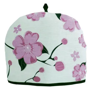 Rain Goose Linen Tea Cozy "Cherry Blossom"