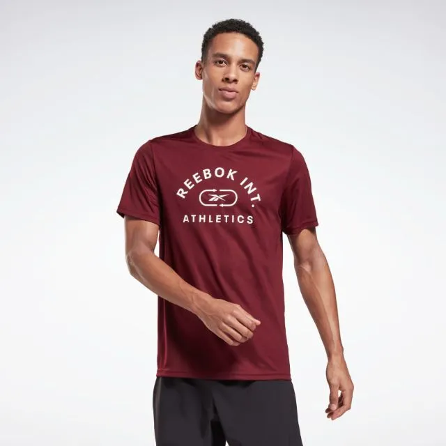 Reebok Workout Ready Men Training T-Shirt Maroon