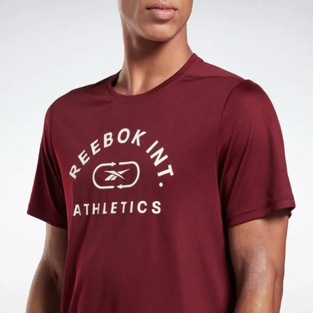 Reebok Workout Ready Men Training T-Shirt Maroon