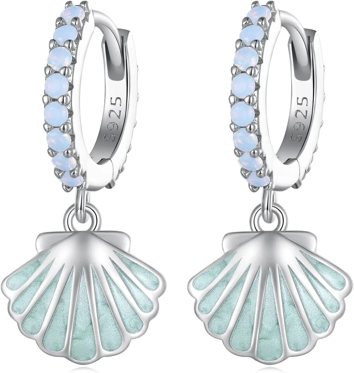 S925 Sterling Silver Post Drop/Dangle Earrings for Women | Heart, Star, Butterfly Huggie Earring Hypoallergenic Lightweight Paved with Cubic Zirconia | Birthday Valentine's Day Earrings Jewelry for Women Girls