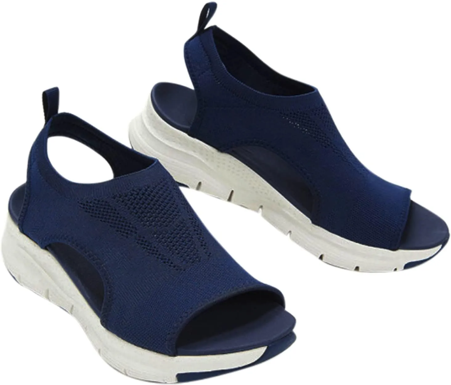Sandals for woman 2025, Orthopedic Wedge Washable Slingback Orthopedic Slide Sport Knit Sandals Mesh Soft Sole Shoes
