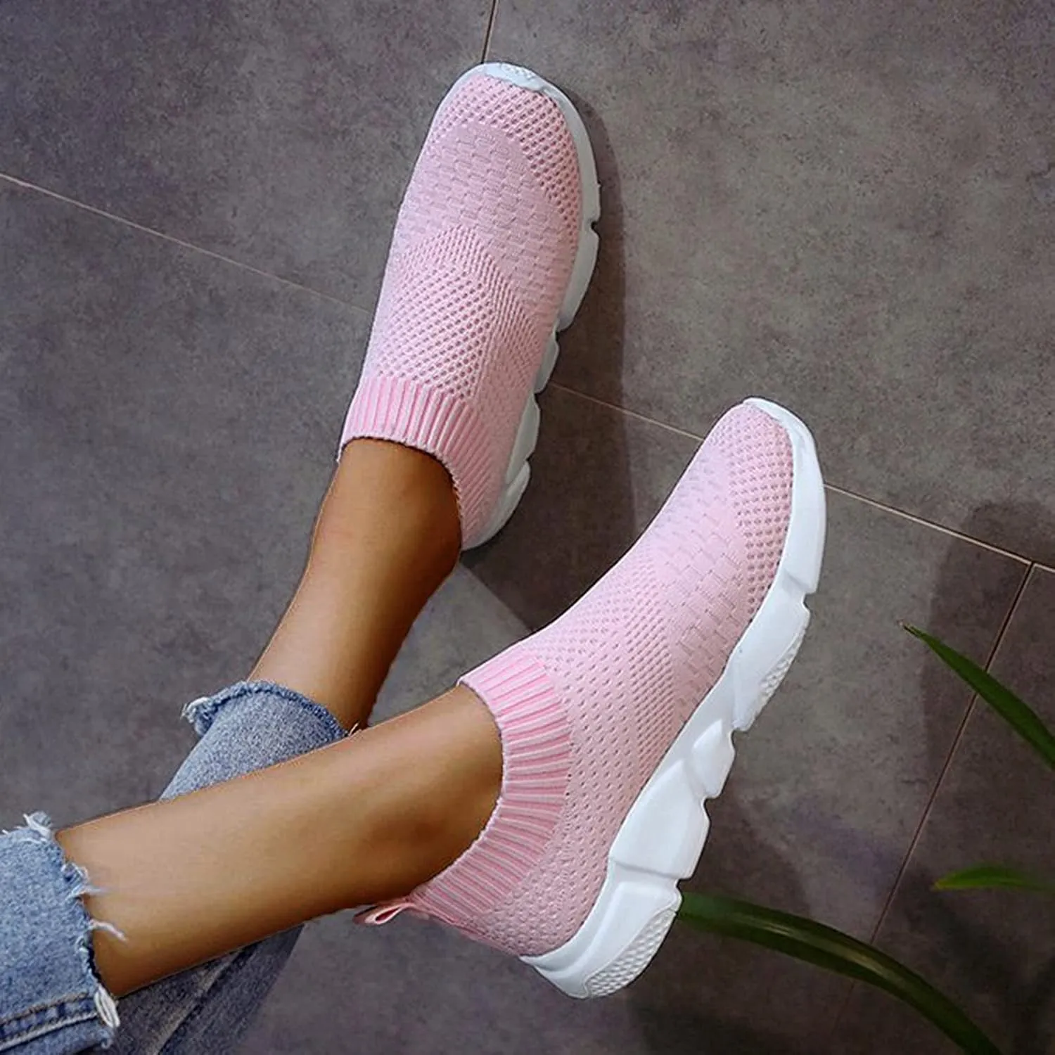 Silver Wedge Sneakers for Women Dressy Zapatos De Tacones para Mujer Elegantes Negros Walking Shoes for Women Wide Width Slip On Womens White Platform Sneakers Zapato Ortopedico Con Arco para Mujer