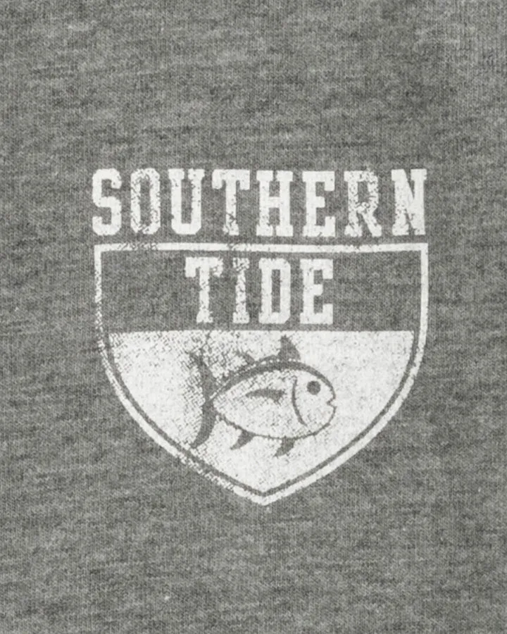 Southern Tide Youth Heather Property of the Skipjack T-Shirt - Heather Steel Grey