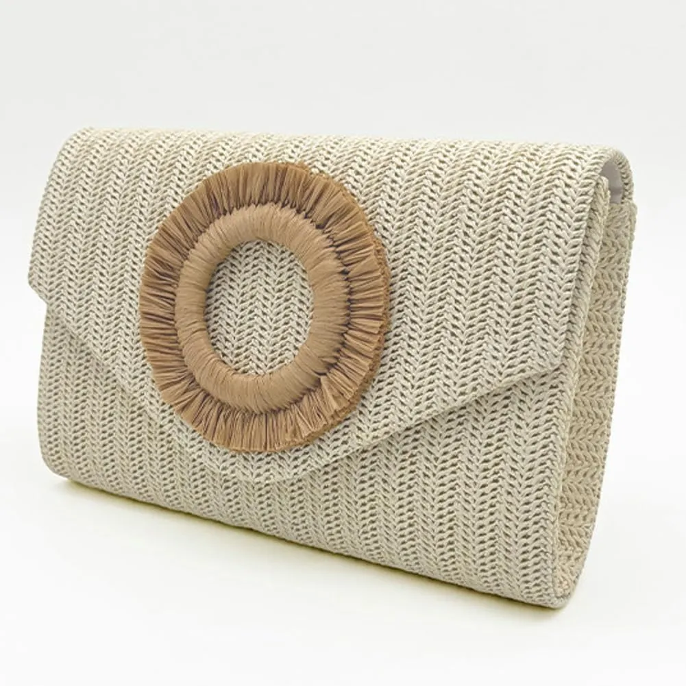 Straw Clutch Purse for Women Summer Beach Handmade Bag Evening Clutch Handbags for Formal Party Wedding 2025
