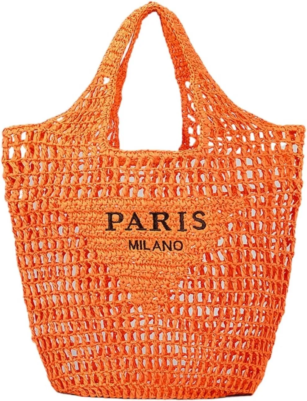 Straw Woven Bag Womens Beach Bag Fashion Crochet Shoulder Bag Hobo Bag Foldable Tote Bag for Holiday Picnic