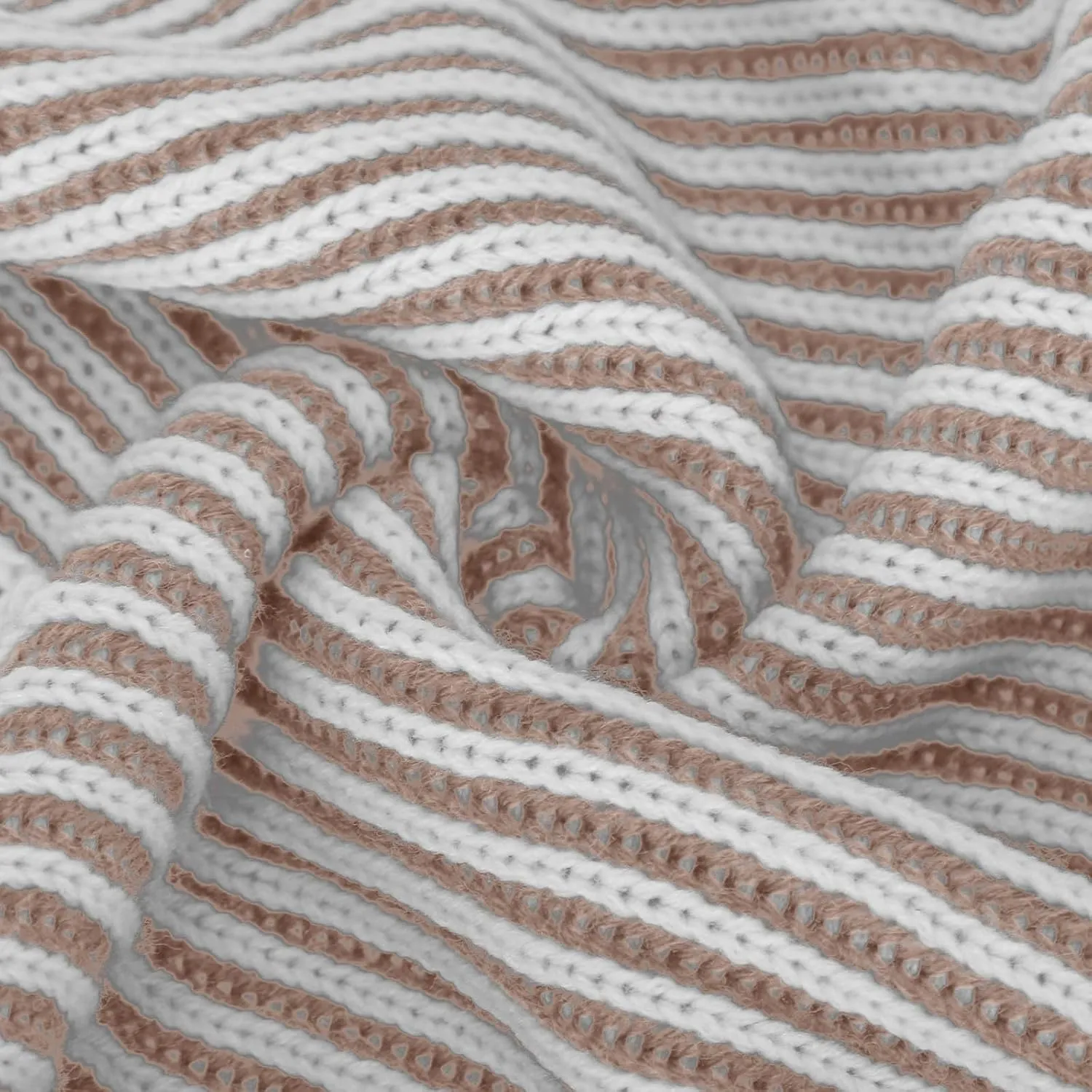 Striped Ribbed Knit Pullover Sweaters for Women Oversize Long Sleeves Loose Casual Sweater Winter Knitted Tops