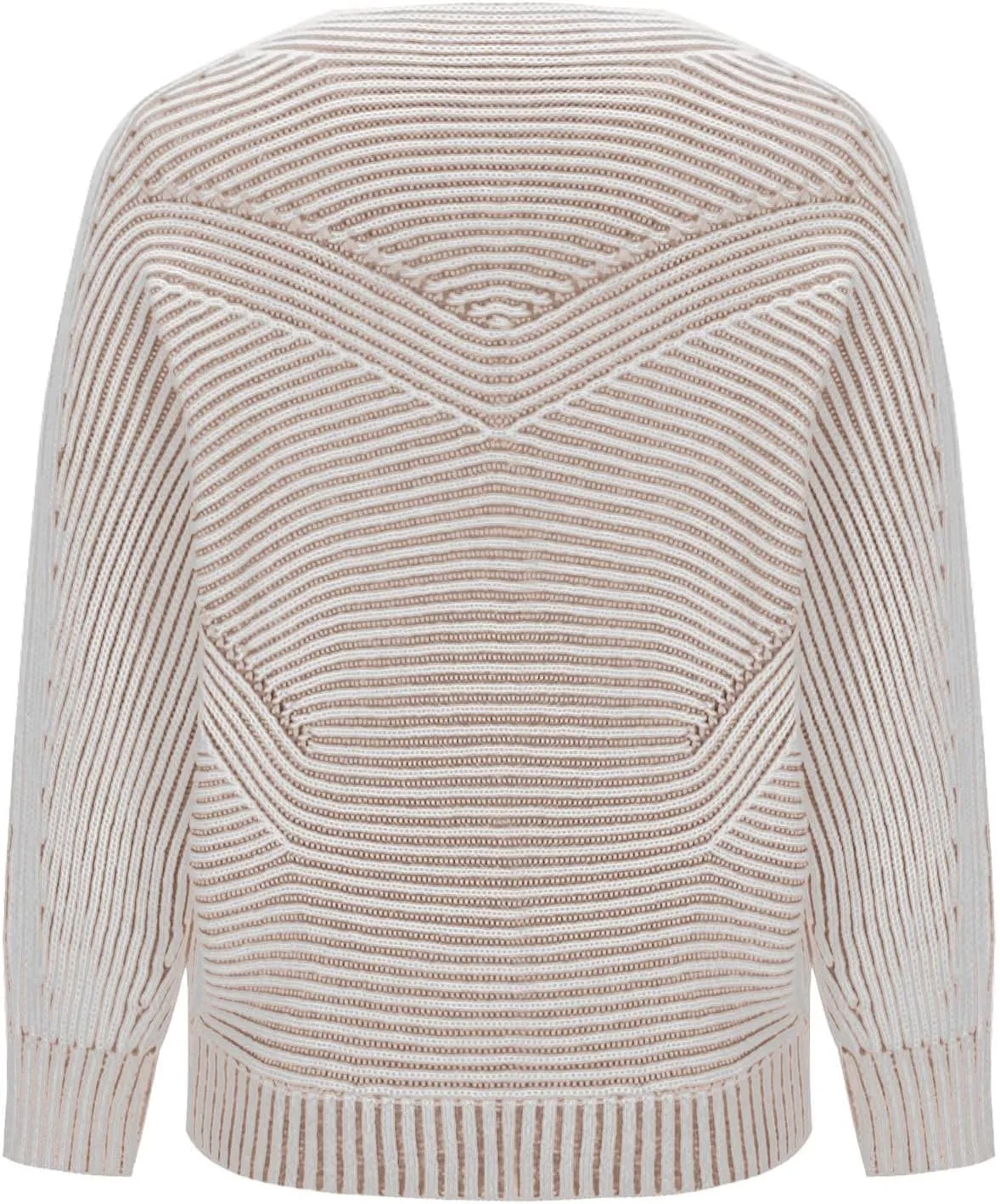 Striped Ribbed Knit Pullover Sweaters for Women Oversize Long Sleeves Loose Casual Sweater Winter Knitted Tops