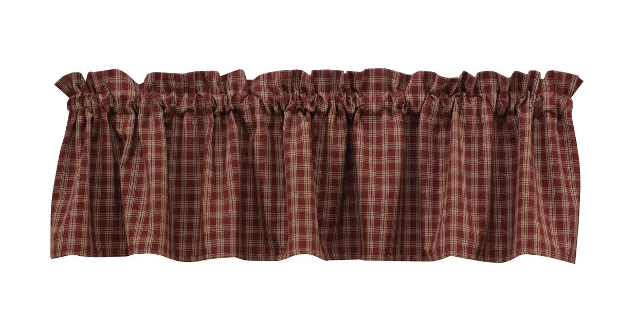 Sturbridge Wine Valance Curtains