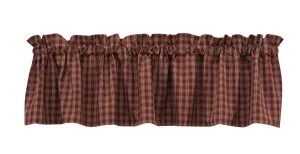 Sturbridge Wine Valance Curtains