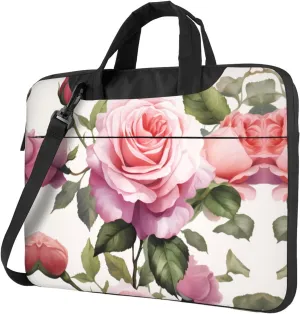 Sunflowers On Blue Sky Print Laptop Bag Neoprene Notebook Computer Messenger Briefcase Cover Pouch Sleeve W/Adjustable Strap