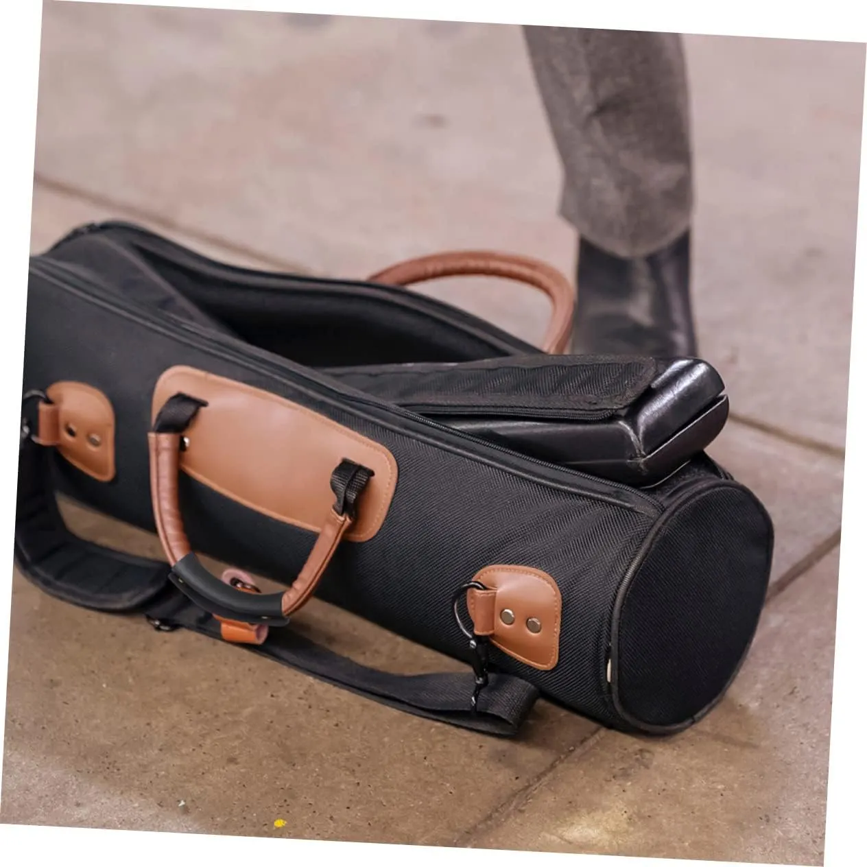 TENDYCOCO Leather Tote 4 Pcs Suitcase Handle Luggage Handle Covers Leather Handle Bag Handle Handbag Handle Grip Strap Protectors Leather Luggage Handle Tote with Lid Saddle Pu Gloves