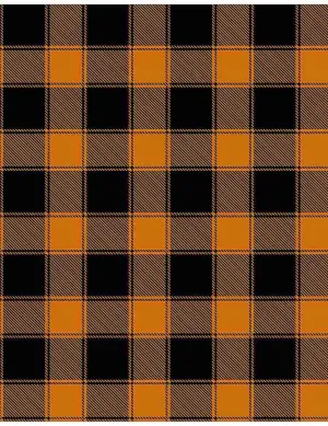 Timeless Treasures Pumpkin Buffalo Check