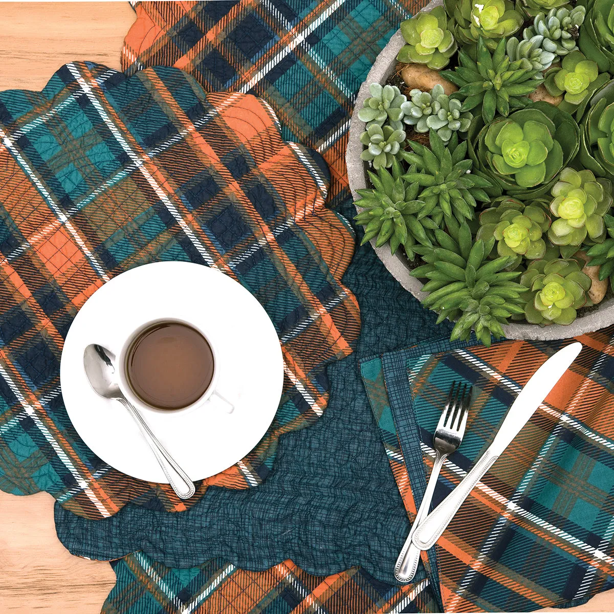 Troy Plaid Table Linens