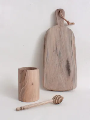 Walnut Wood Honey Dipper Set