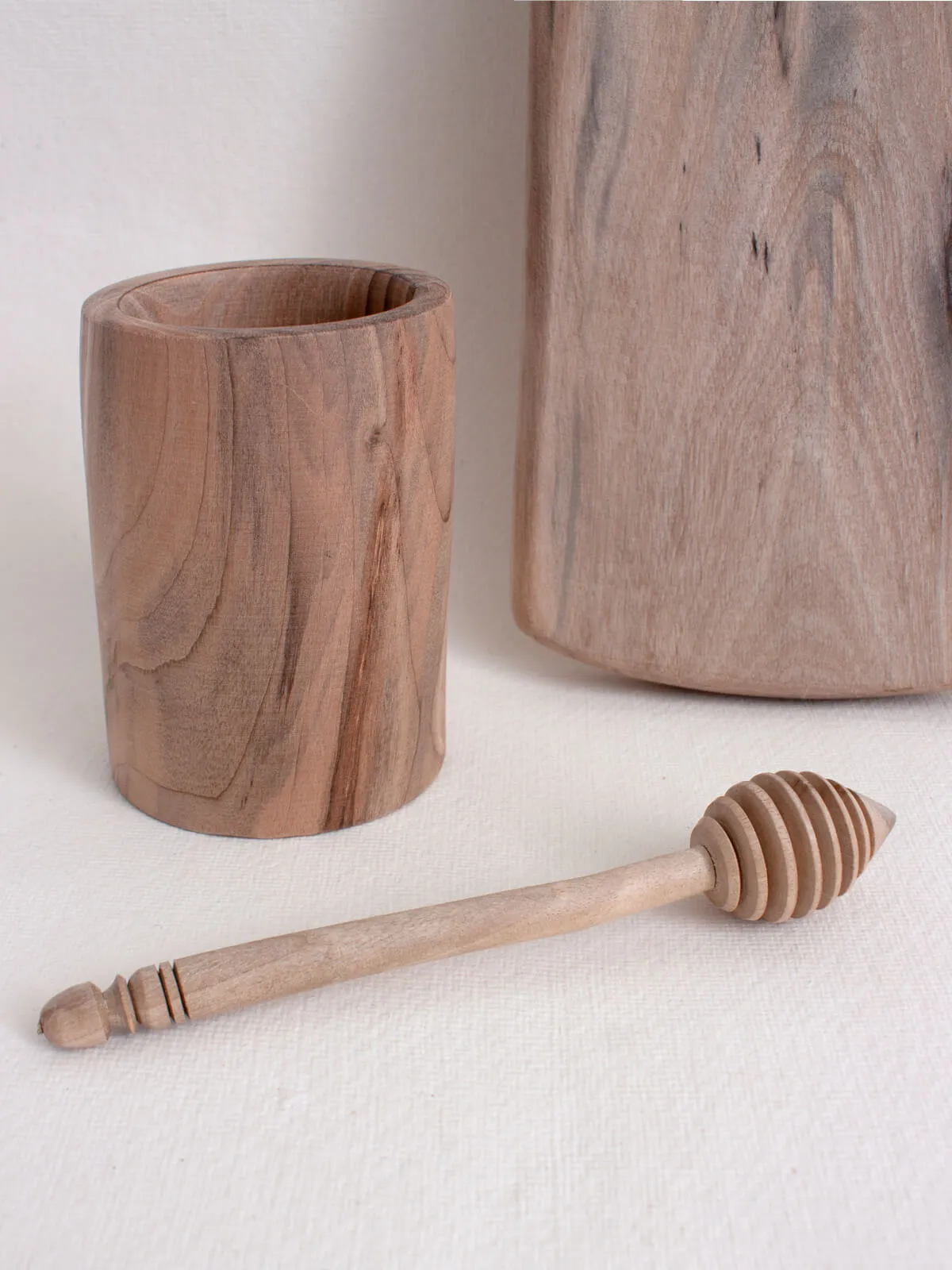 Walnut Wood Honey Dipper Set