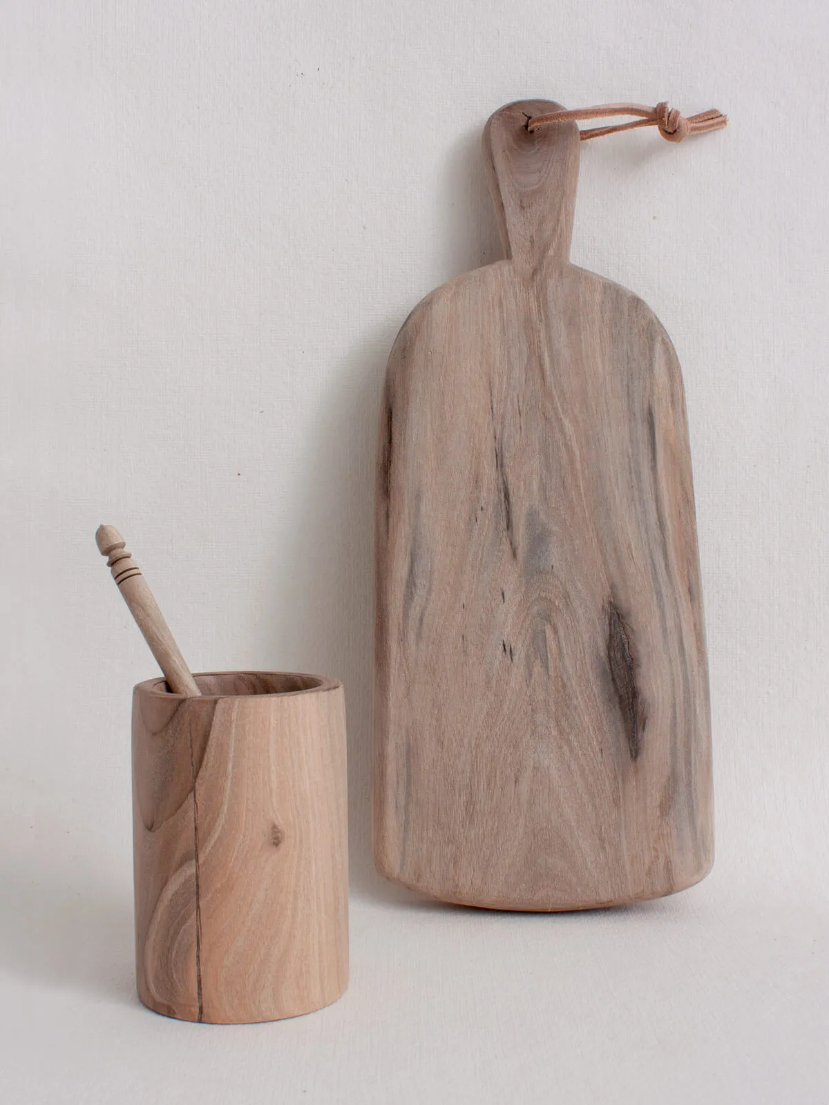 Walnut Wood Honey Dipper Set